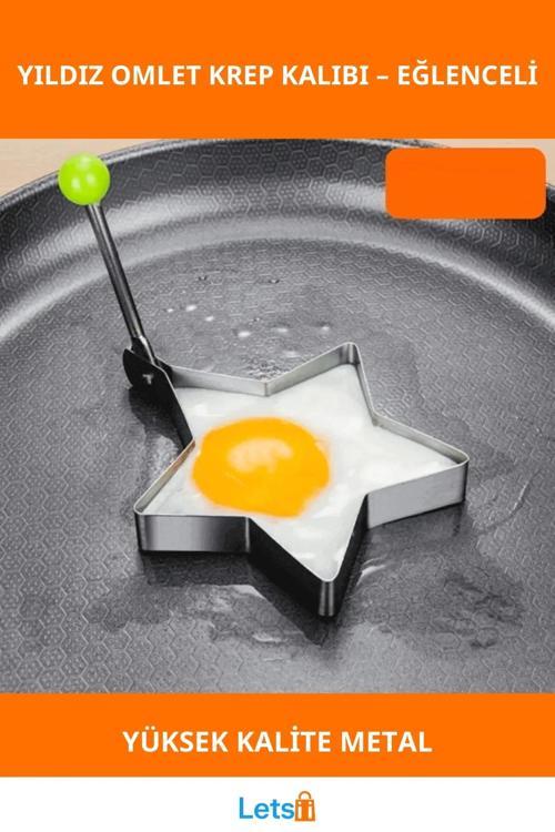 Yüksek Kaliteli Metal Yıldız Omlet ve Krep Kalıbı