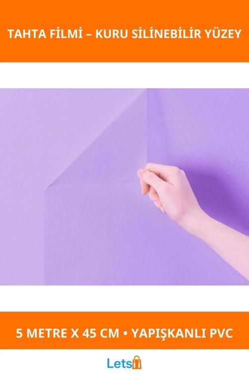 Kendinden Yapışkanlı Şeffaf PVC Tahta Filmi 5 Metre x 45 cm