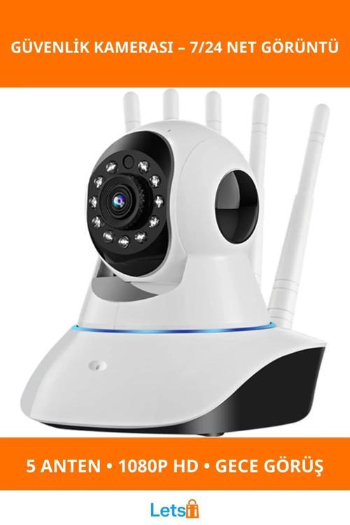 5 Antenli 1080P Bebek ve Ev Güvenlik Kamerası
