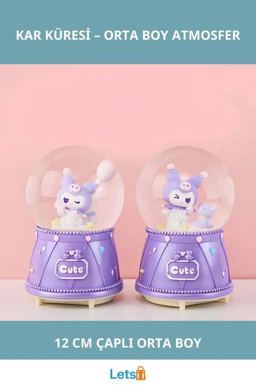 Kuromi Işıklı Müzikli Kar Küresi Orta Boy