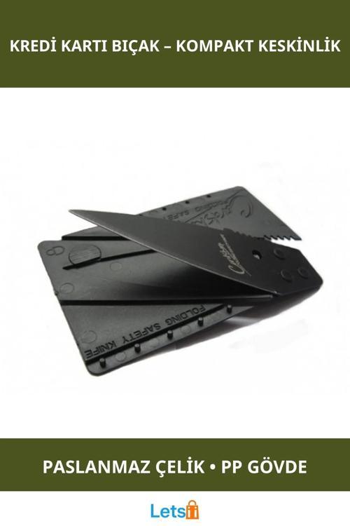 Kredi Kartı Şeklinde Paslanmaz Çelik Bıçak Cardsharp