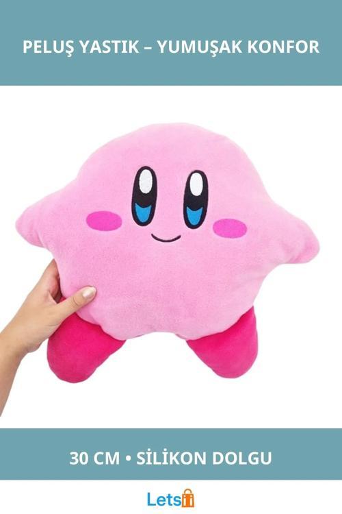 Sevimli Yumuşak Kirby Peluş Yastık 30 cm