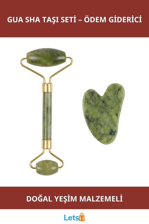 Yeşim Taşı Gua Sha Masaj Seti Cilt Bakım ve Rahatlık için Özel