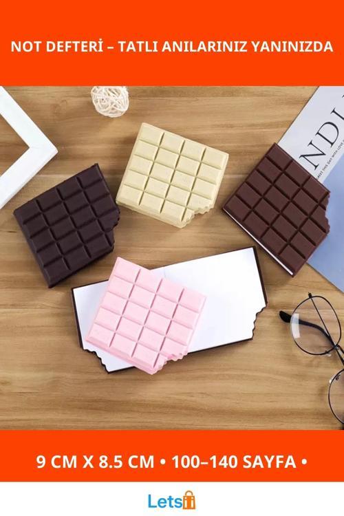 Çikolata Görünümlü Kokulu Not Defteri Tatlı Tasarım ve Şık Kapak