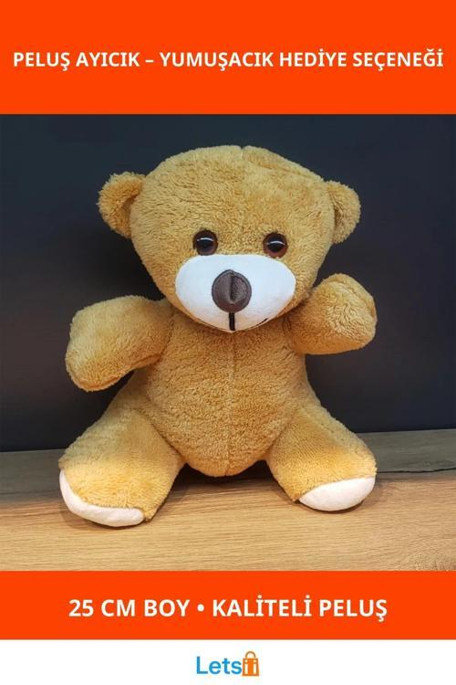 Kahverengi Yumuşak Peluş Oyuncak Ayıcık 25 cm