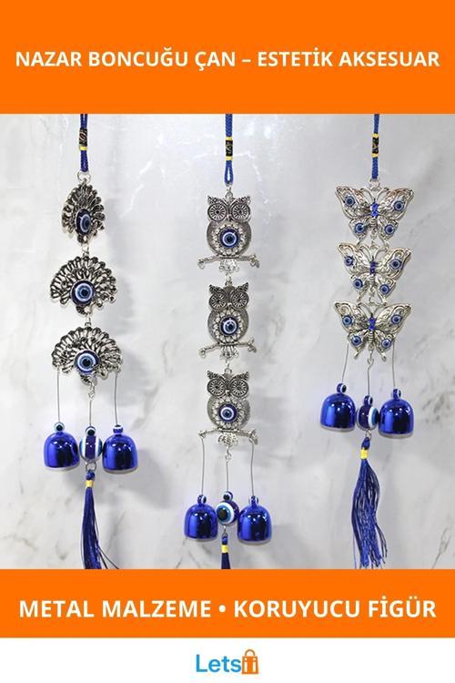 Metal Nazar Boncuğu Çan Dekoratif Aksesuar