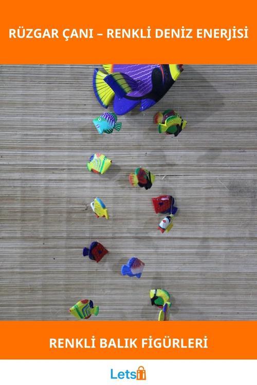 Renkli Ahşap Hayvan Figürlü Rüzgar Çanı Bahçe Balkon Dekor