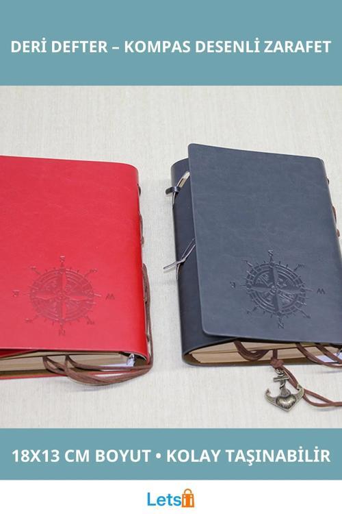 Şık Deri Kapaklı Not Defteri Farklı Renk Seçenekleri ile