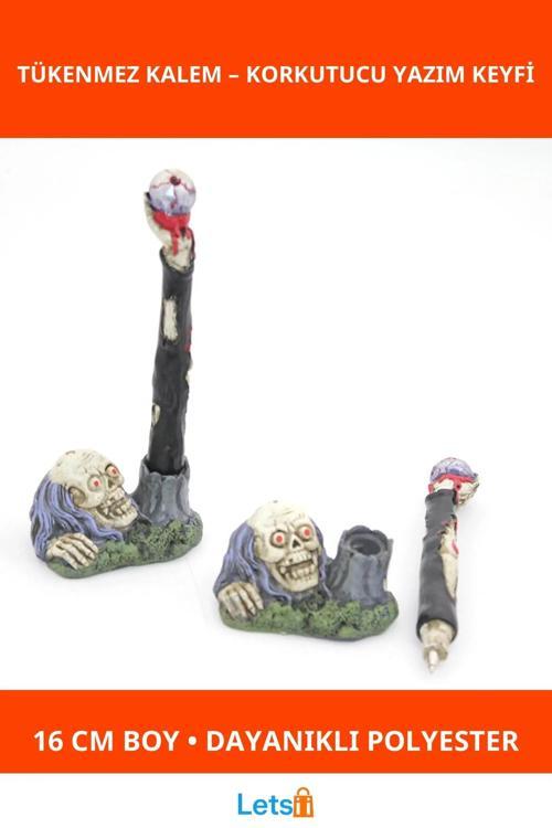 Polyester Kurukafa Tükenmez Kalem 16 cm