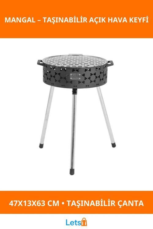 Katlanabilir Pratik Lüks Mangal No 2 Orta Boy Kamp Piknik Bahçe