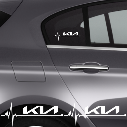 Kia Ceed İçin Özel Uyumlu Aksesuar Oto Ritim Özel Sticker 2 Adet 20*9 Cm