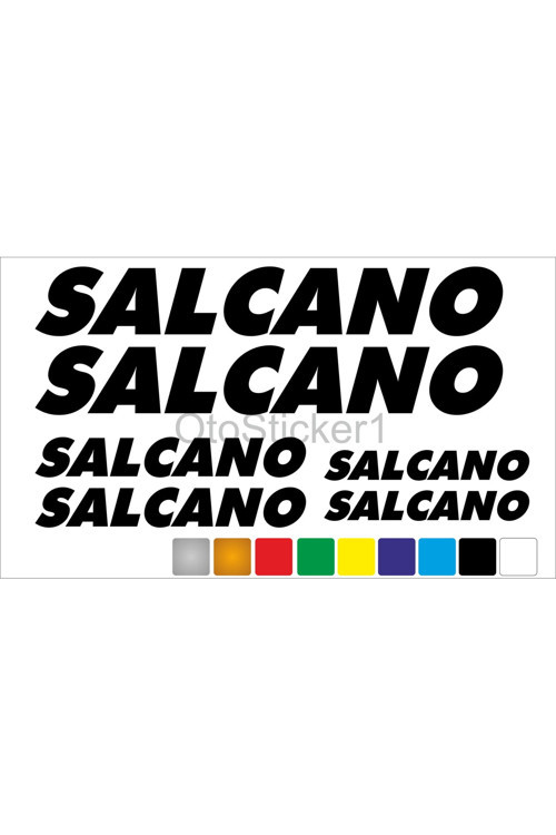 Bisiklet Kadro Özel Sticker Seti Salcano Özel Uyumlu Siyah