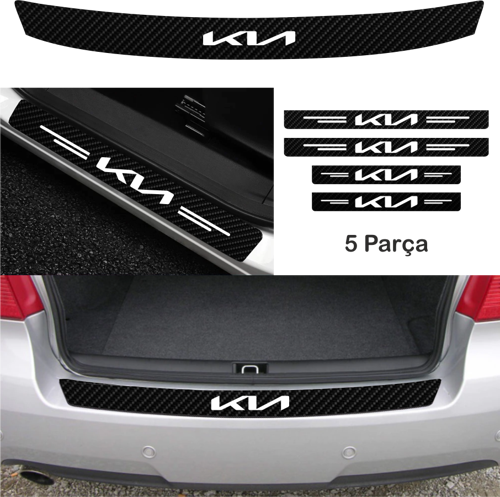 Kia Xceed Bağaj Ve Kapı Eşiği Karbon Özel Sticker (Set)