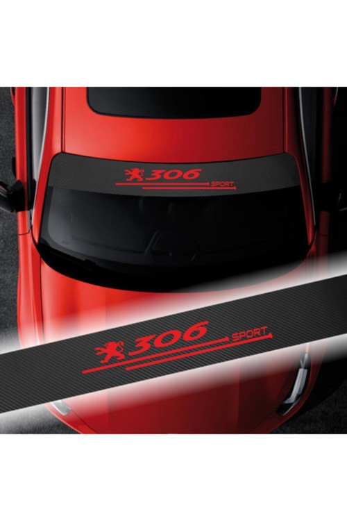 Peugeot 306 İçin Özel Uyumlu Aksesuar Oto Ön Cam Oto Özel Sticker Karbon