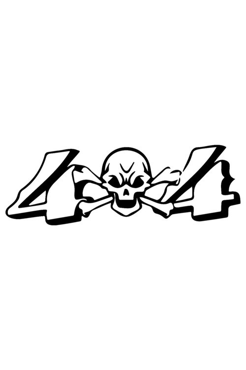 Kuru Kafa Off Road 4X4 Oto Özel Sticker 50*17 Cm