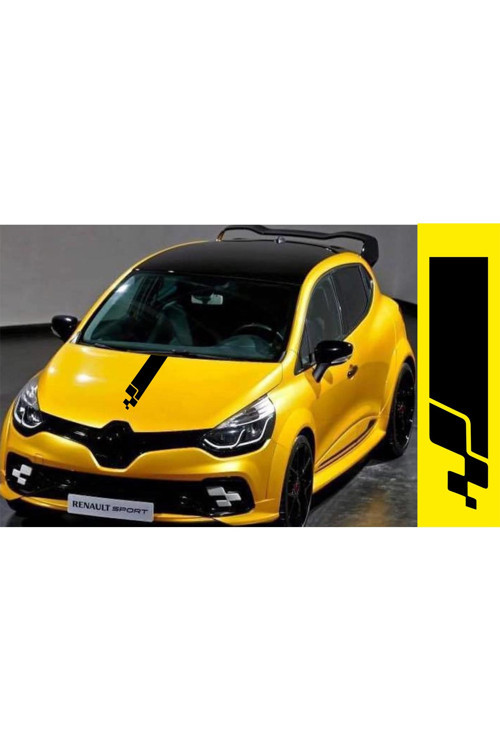 Sport Oto İçin Özel Uyumlu Aksesuar Oto Kaput Şerit Özel Sticker 70*13 Cm