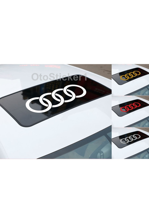 Audi İçin Özel Uyumlu Aksesuar Oto Sunroof Özel Sticker Siyah