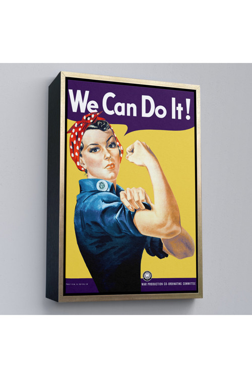 Çerçeveli We Can Do İt Tablosu-6430