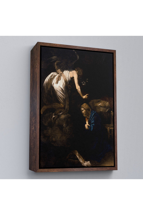 Çerçeveli Caravaggio - Duyuru Tablosu - Annunciation-7420