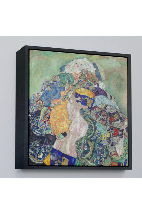Çerçeveli Gustav Klimt Baby Cradle - Bebek Beşiği Tablosu-8313