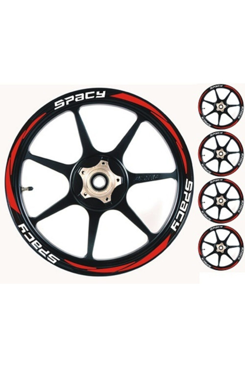 Yeni Özel Motosiklet Jant Şeridi Honda Spacy Sağ-Sol/Ön-Arka