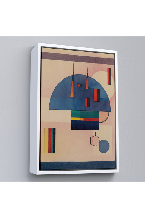 Çerçeveli Vasiliy Kandinsky - Sakin Tablosu-7486