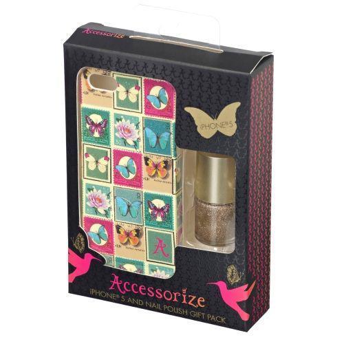 iPhone SE/5S/5 Accessorize Pul Desenli Ojeli Sert Kılıf