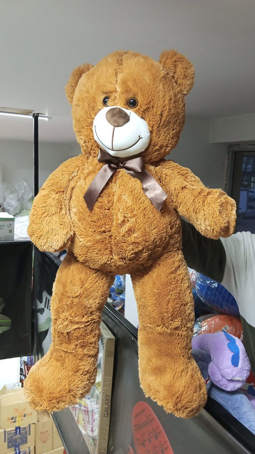 Peluş 100 cm Patili Sevimli Kahverengi Ayı Uyku Arkadaşı
