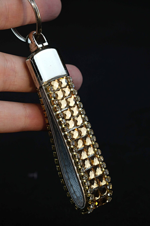 Gold Baget Gold Taşlı Anahtarlık