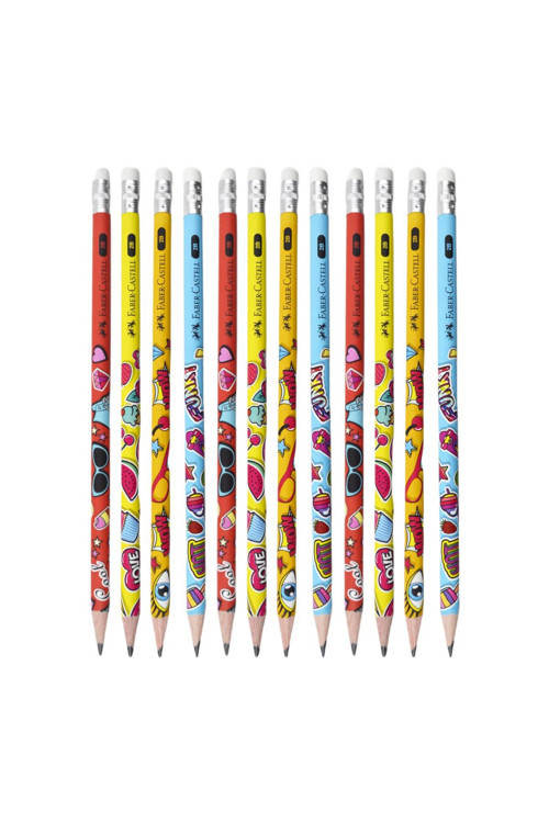 Popart 2B Silgili Kurşun Kalem 12 Adet 16877
