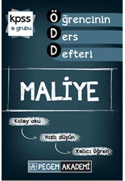 Pegem 2015 KPSS-A Maliye Öğrencinin Ders Defteri