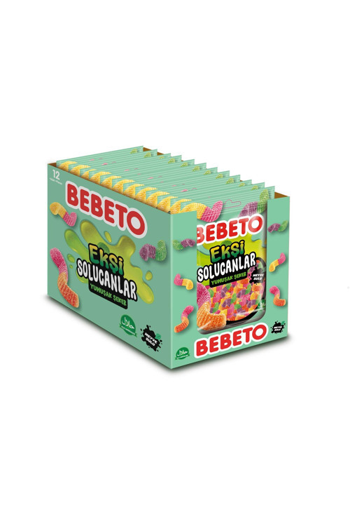 Sour Worms 80 Gr. Jelly | 12'li Paket