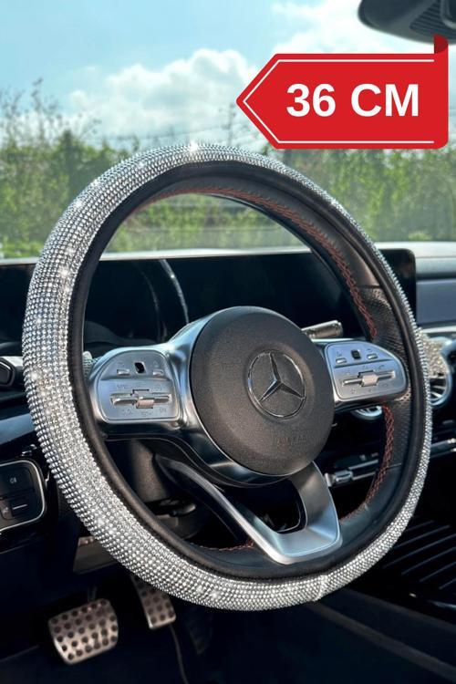 36 Cm Full Pırlanta Direksiyon Kılıfı-Taş Direksiyon