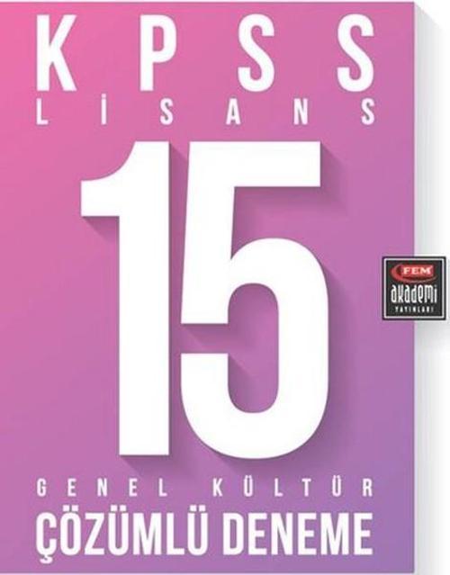 Fem Akademi KPSS Lisans 15 Genel Kültür Çözümlü Deneme