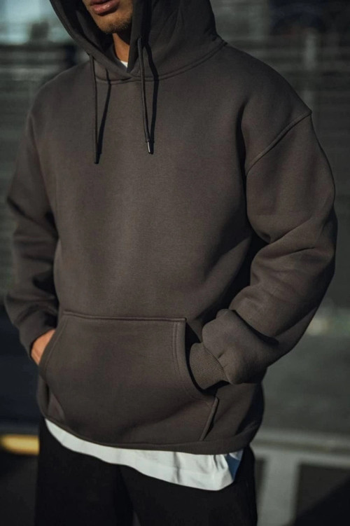 Üç İplik Penye Kapşonlu Basic SweatShirt