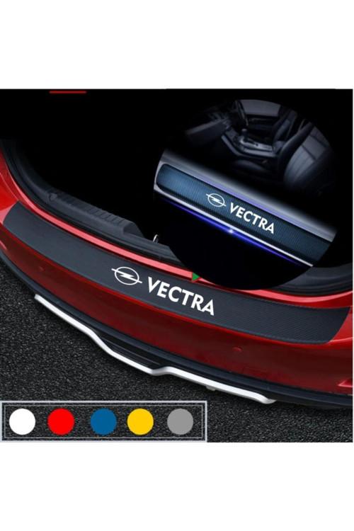 Opel Vectra İçin Özel Uyumlu Aksesuar Oto Bagaj Ve Kapı Eşiği Özel Sticker Seti Karbon