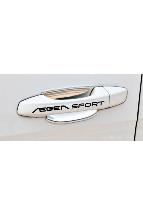 Fiat Egea Sport İçin Özel Uyumlu Aksesuar Kapı Kolu Özel Sticker Set 8 Adet 10*1,5 Cm