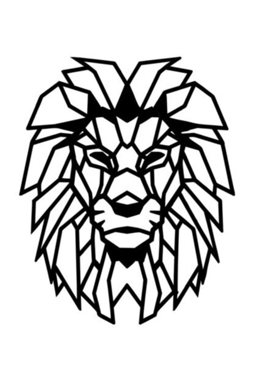 Aslan Tasarımlı Oto Özel Sticker Siyah 15*15 Cm