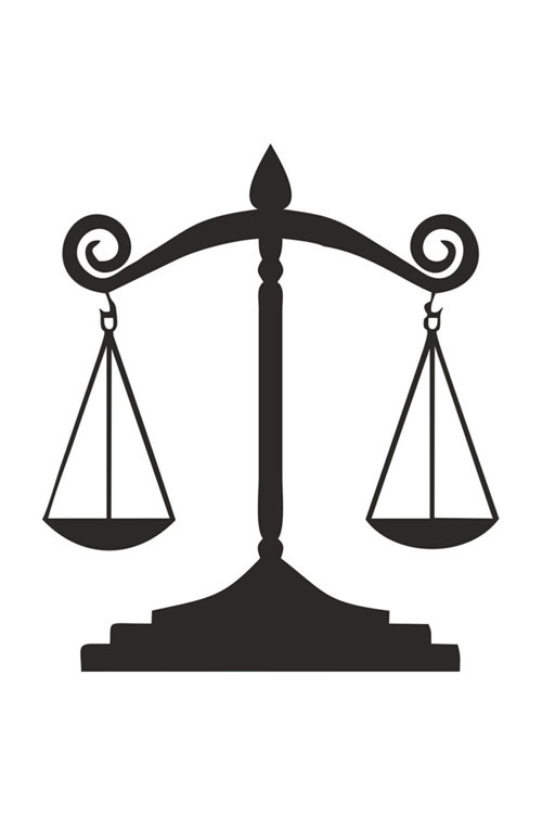 Adalet Terazi Özel Sticker 12*10 Cm