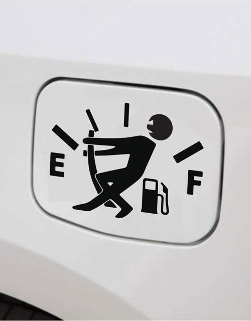 Yakıt Göstergesi Depo Kapağı Özel Sticker 15 Cm