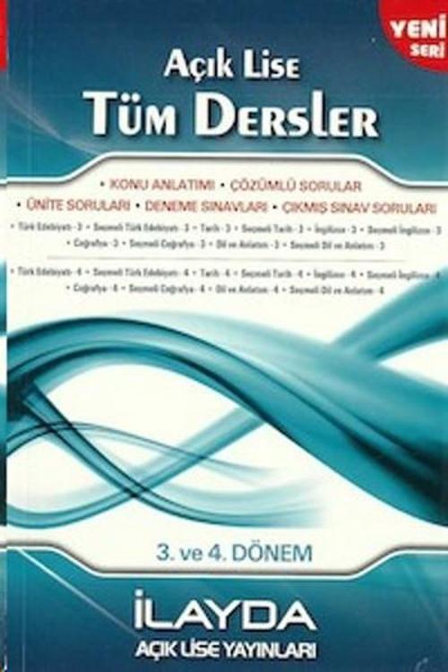 İlayda Açık Lise Tüm Dersler 3 ve 4.Dönem