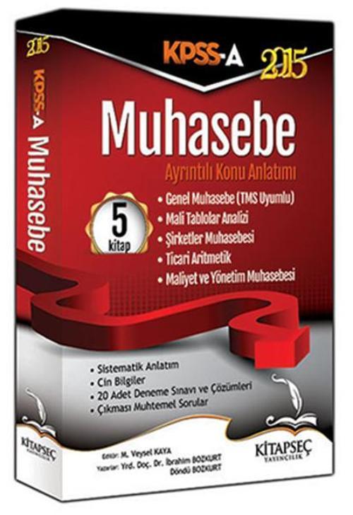 Kitapseç KPSS A Grubu Muhasebe Konu Anlatımlı 2015