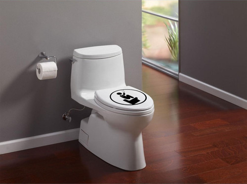 Özel Sticker Ev-Banyo Özel Sticker-Klazöt Kapağı Özel Sticker