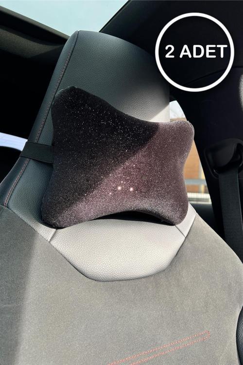 Siyah Simli Boyun Yastığı 2 Adet