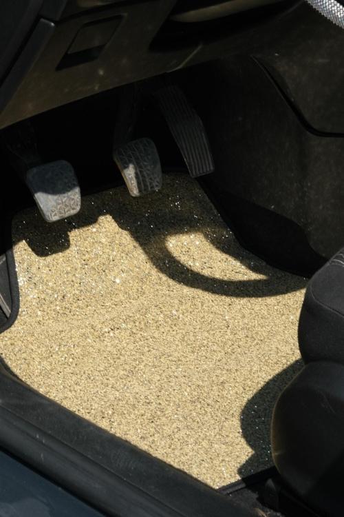 Gold Rengi Araba Içi Pullu Paspas Takımı