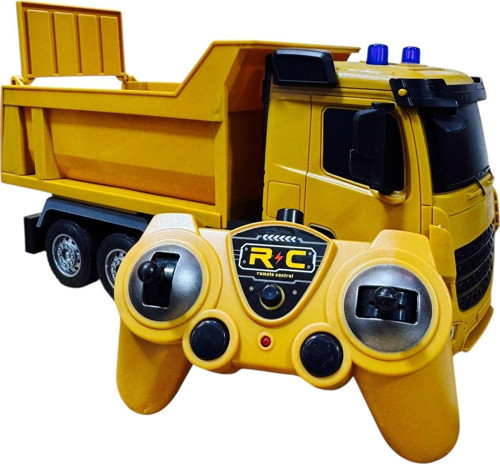 Uzaktan Kumandalı Şarjlı Damperli Kamyon – 23 CM 1:24 Ölçek|6 Fonksiyonlu Uzaktan Kumandalı İnşaat