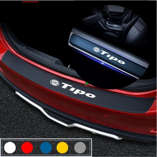 Fiat Tipo İçin Özel Uyumlu Aksesuar Oto Bagaj Ve Kapı Eşiği Özel Sticker Seti Karbon