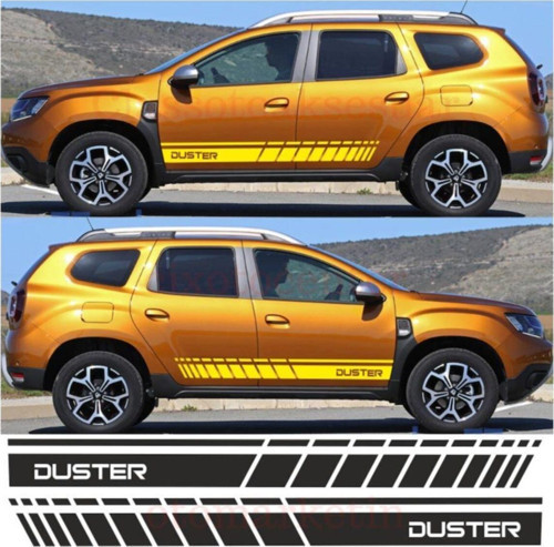 Dacia Duster İçin Özel Uyumlu Aksesuar Oto Yan Şerit Özel Sticker