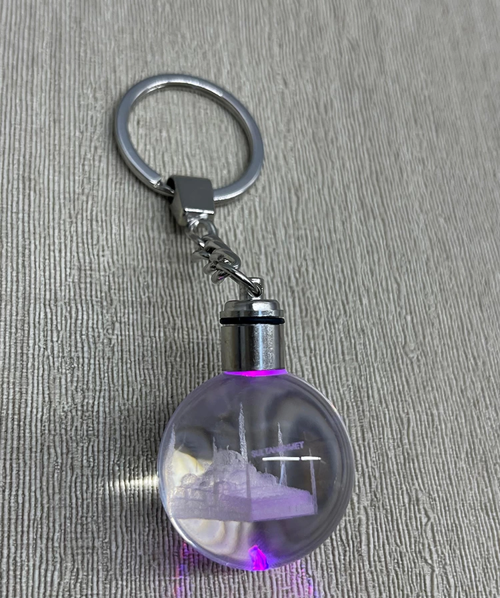 Ledli Sultanahmet Tasarımı Kristal Anahtarlık Alk3804