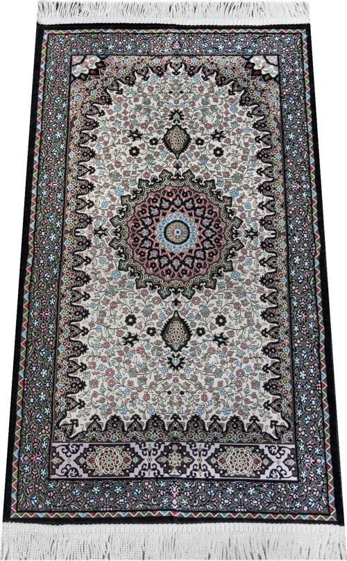 Otantik Ultra Lüks Şönil Seccade Siyah
